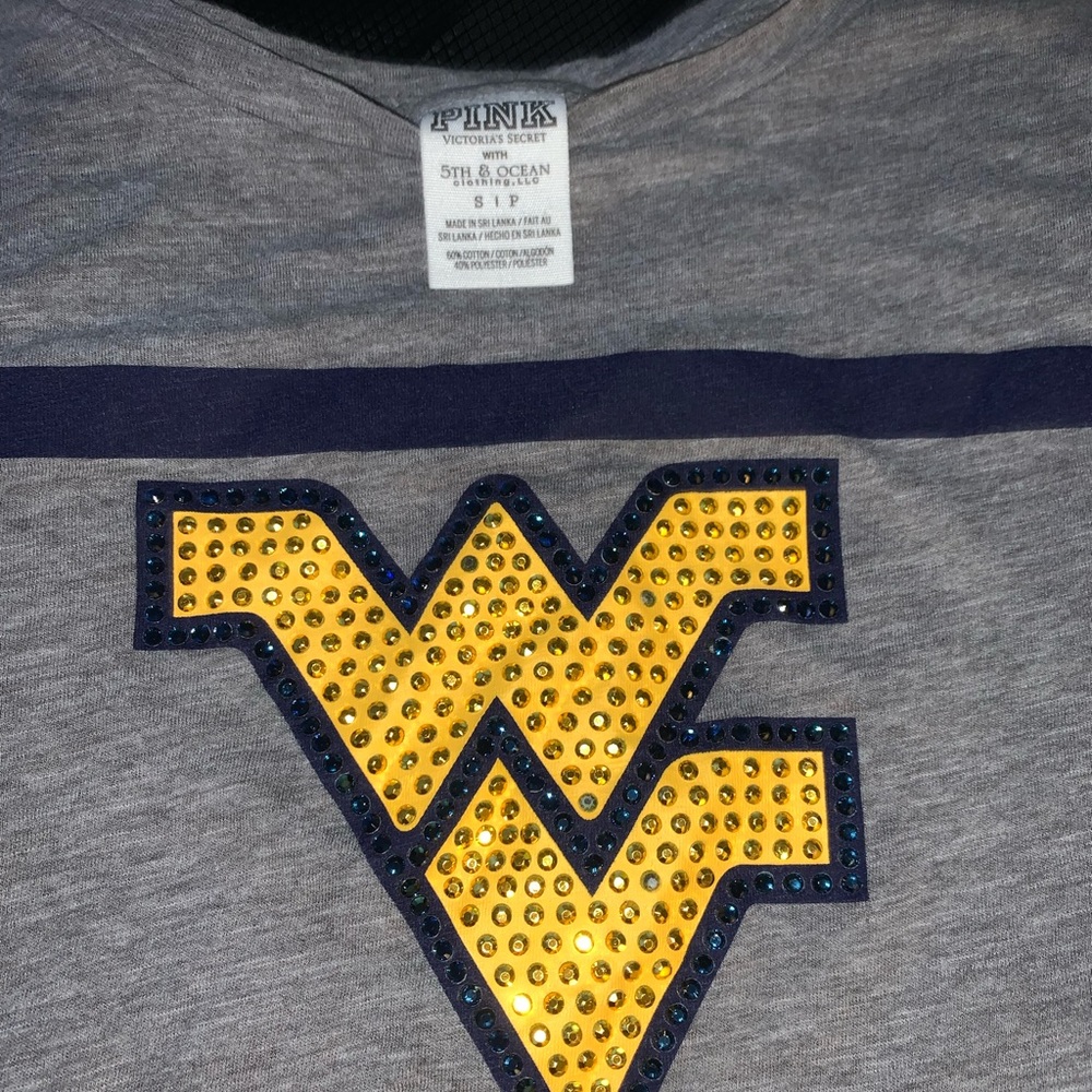 PINK WVU bedazzled T-Shirt